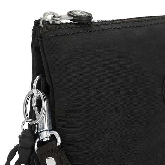 Kipling Creativity Extra Large Classic Wristlet Handbag Black Noir | CA 1258FD